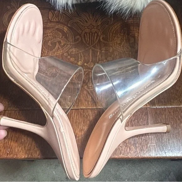 *SALE*Alexander Wang Translucent Peachy Nude Sandal in PVC&Nude Leather - Picture 7 of 12